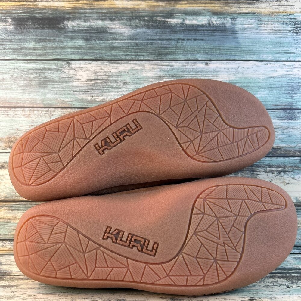 Kuru Loft Slipppers Womens Size 9.5 Brown Suede Indoor Outdoor Faux Fur Moccasin - Picture 9 of 12